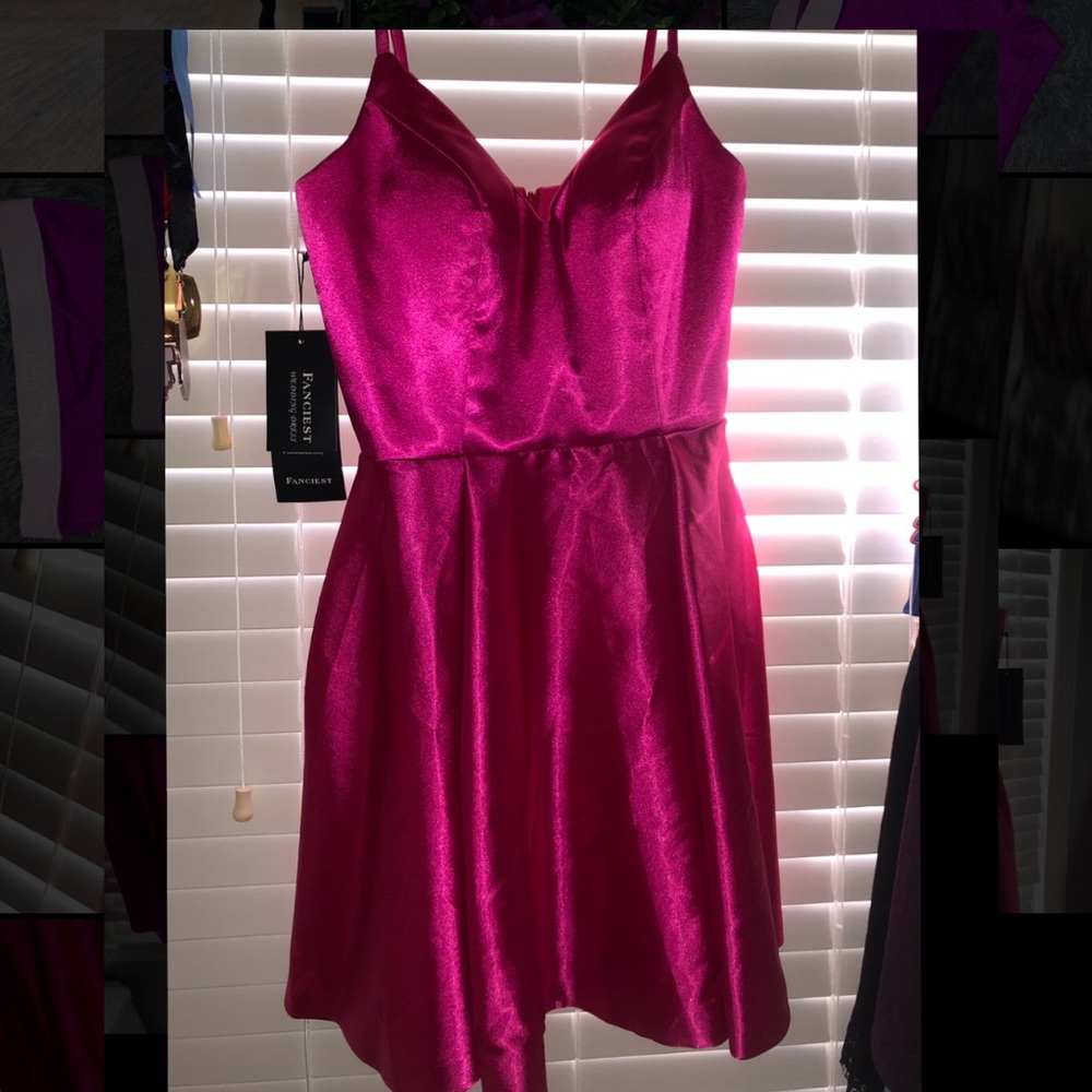 Hot pink homecoming dress